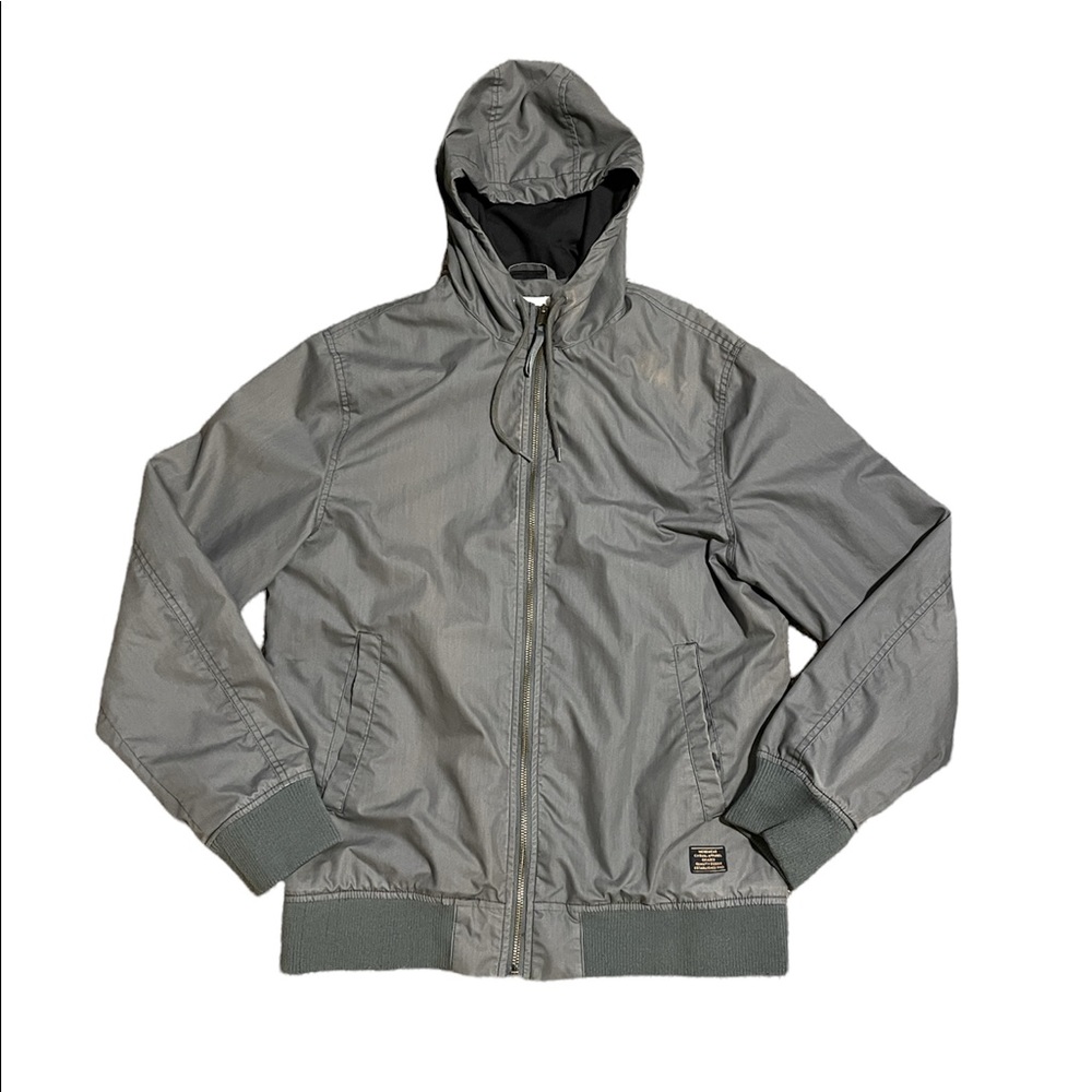 Men’s H&M L.O.G.G. Graded Quality Goods Green Jacket Hoodie Size S